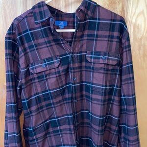 George Burgundy red shirt